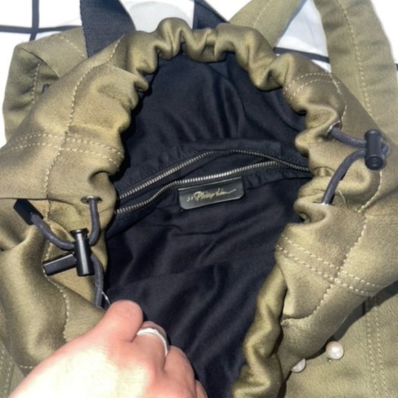 3.1 Phillip Lim Satin Pearl Eyelet Backpack (SHF-Z9NGff) EUC main image 8